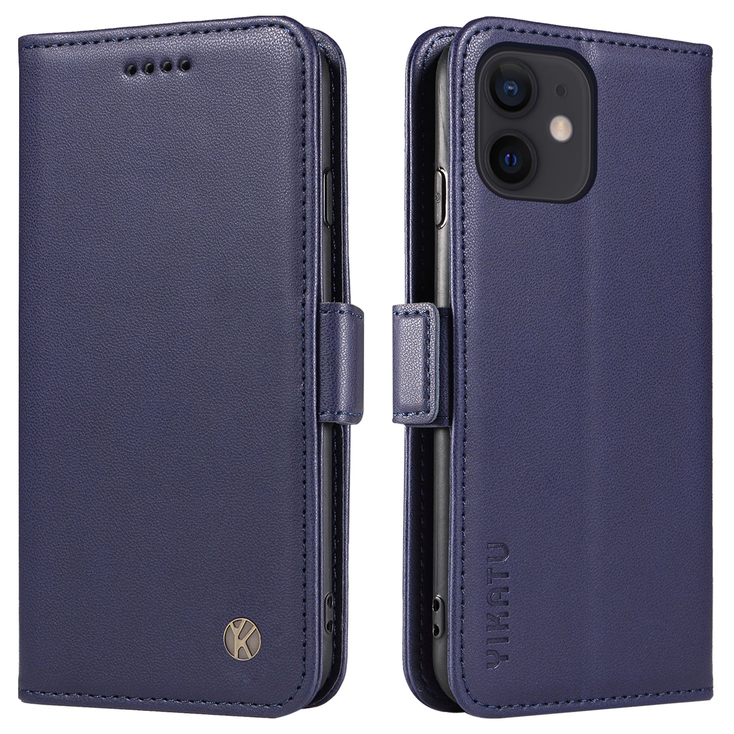 YIKATU YK-003 til iPhone 12/12 Pro 6,1 tommer pung etui Anti-ridse PU læder Stand Telefon Flip Cover YIKATU YK-003 til iPhone 12/12 Pro 6,1 tommer pung etui Anti-ridse PU læder Stand Telefon Flip Cover